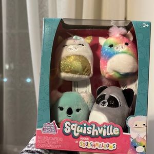 Squishville  Unicorn, Koala and Raccoon